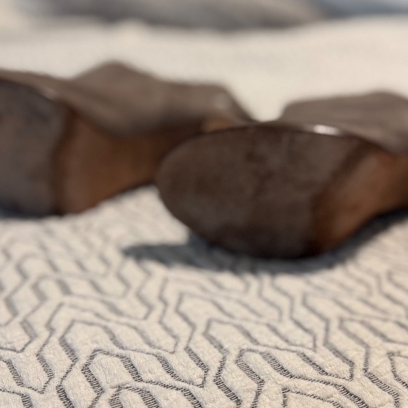 Coach Suede Peep Toe Bootie/Shoe - Picture 7 of 7